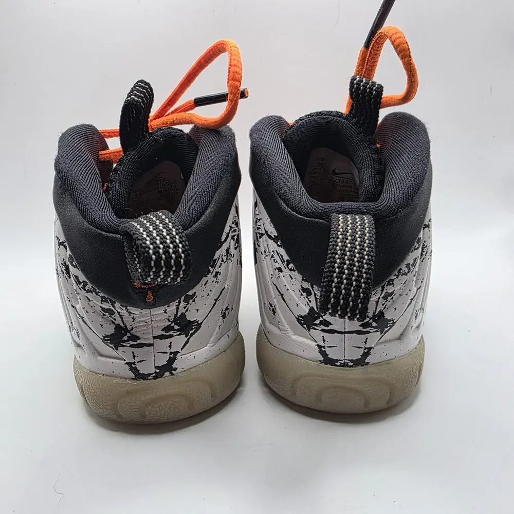 Nike Air Foamposite One Shattered Backboard White Black Toddler Shoes 6C
